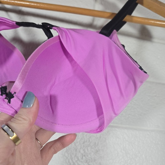 Victorias Secret Very Sexy Push Up Bra Lace Bow 32C Valentines Romantic Intimate - Picture 3 of 7